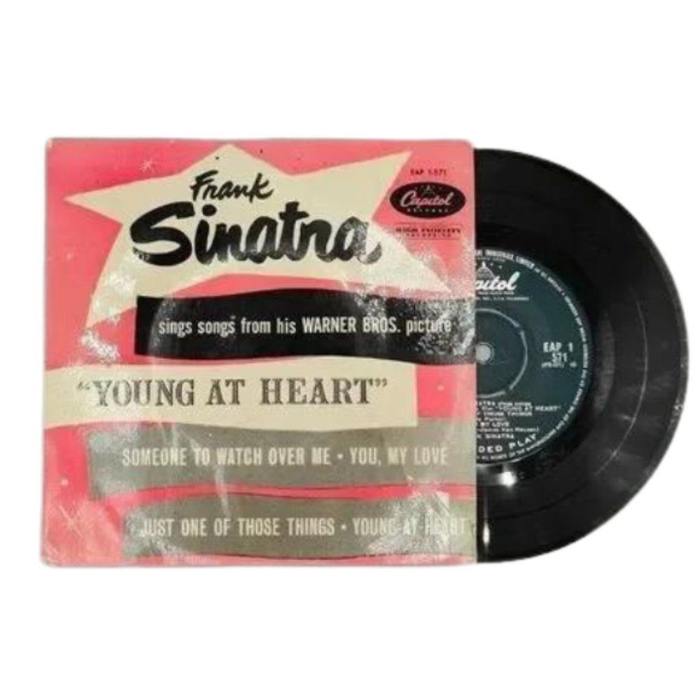 Vintage Vinyl Record Frank Sinatra - Sings Songs From His Warner Bros 7 "